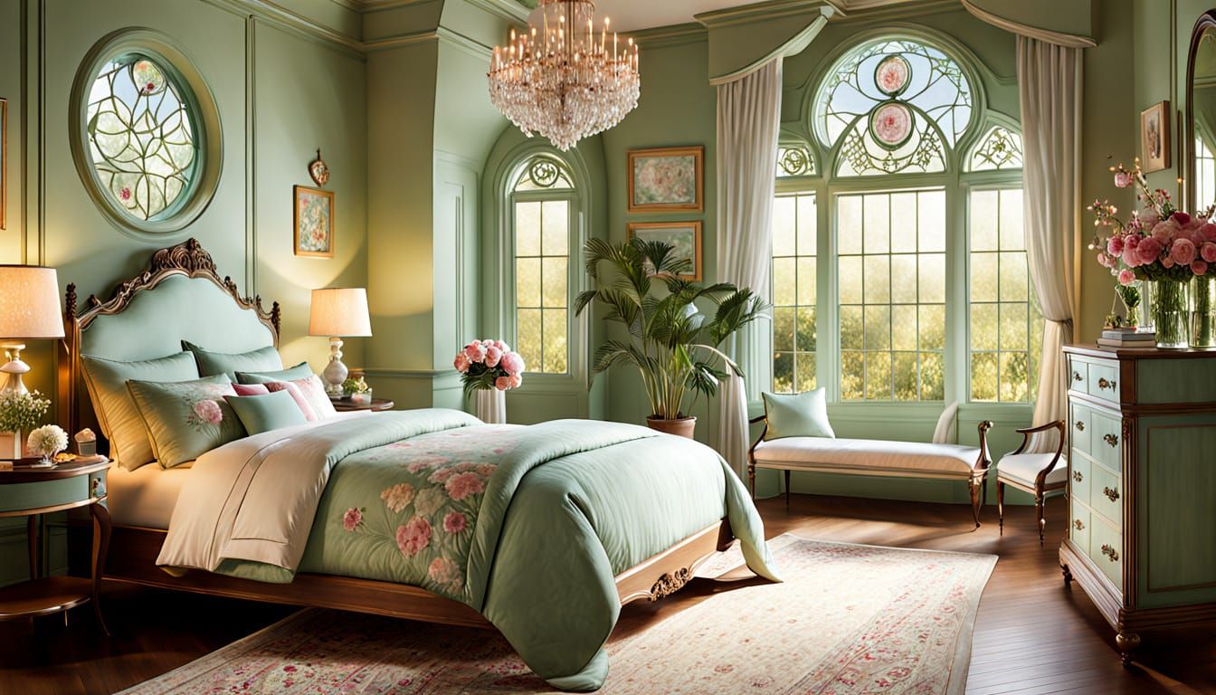 Victorian Cottage Master Bedroom