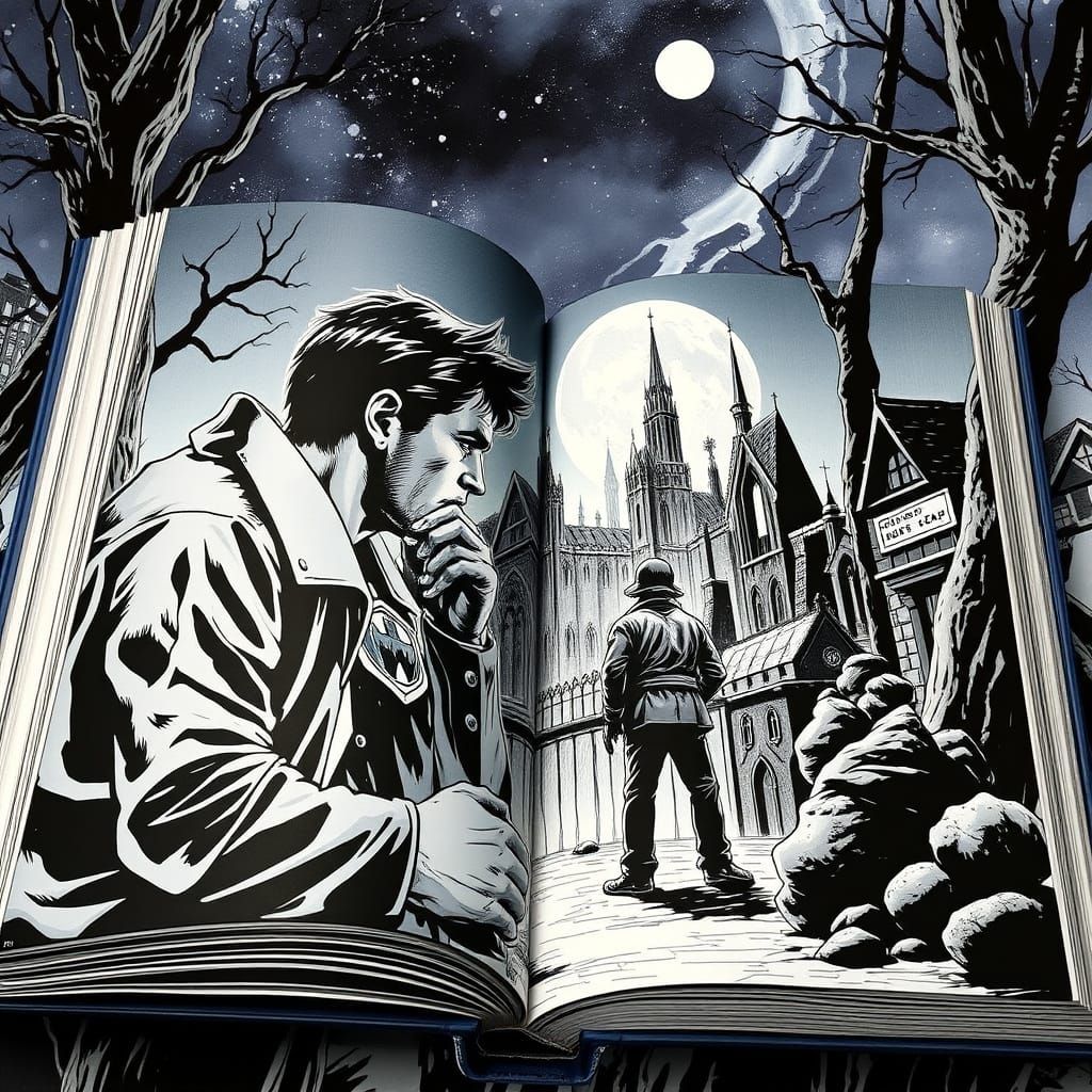 Comic Book Art of a Perfect, Smooth Book Cover