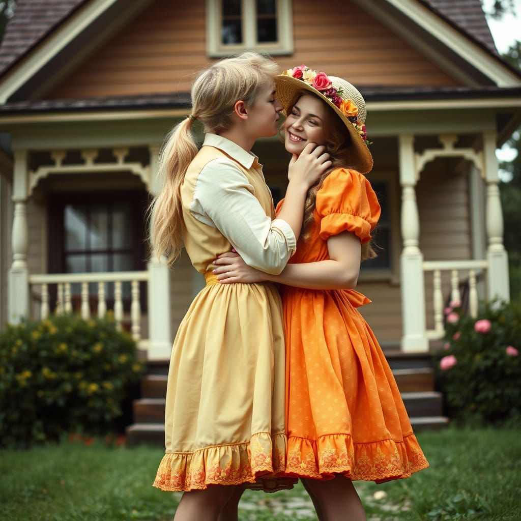 Romantic Moment in a Classic Setting