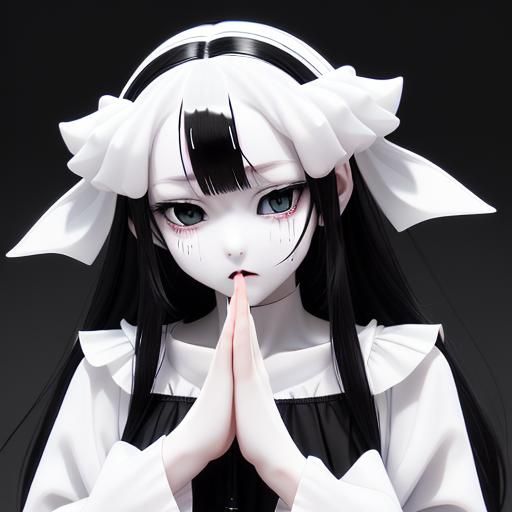 Pure Black Impure White: Minimalist AI Art