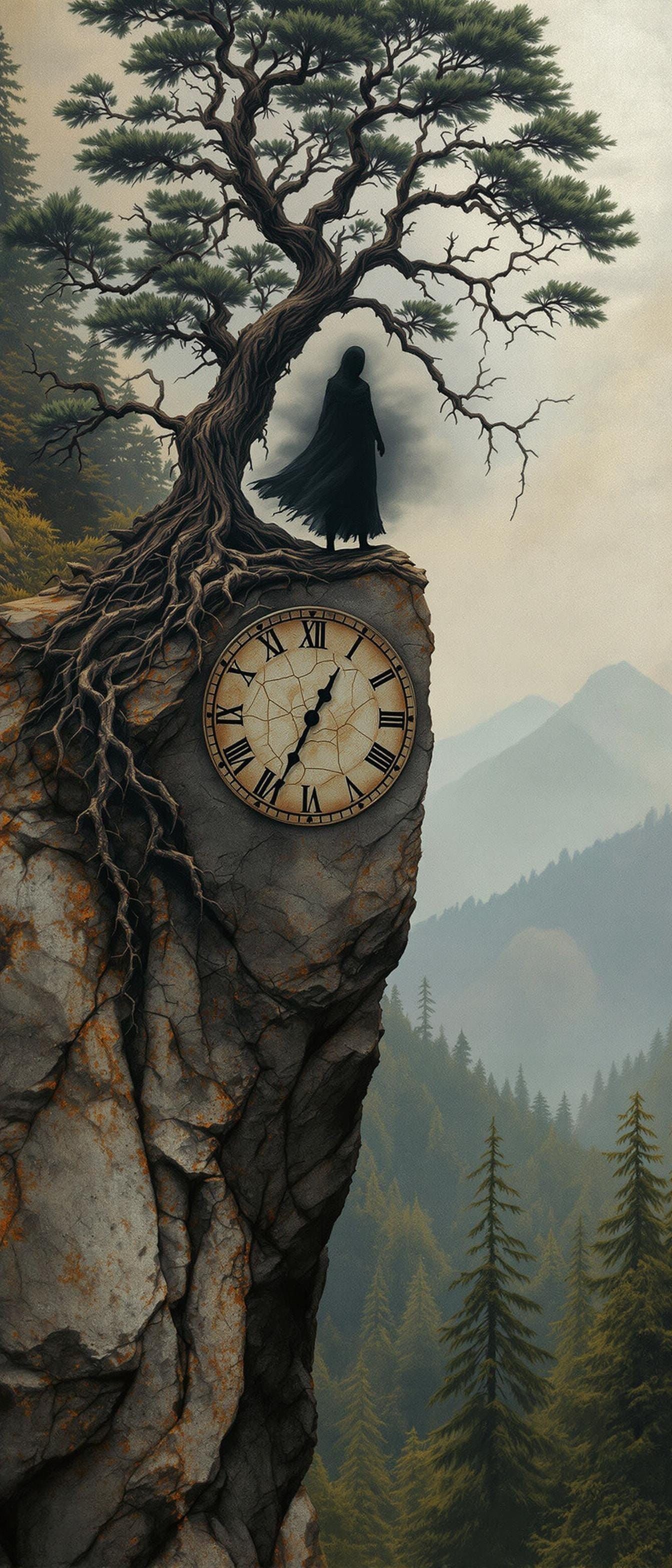 Surreal Trash Polka Allomancer on Stone Clock