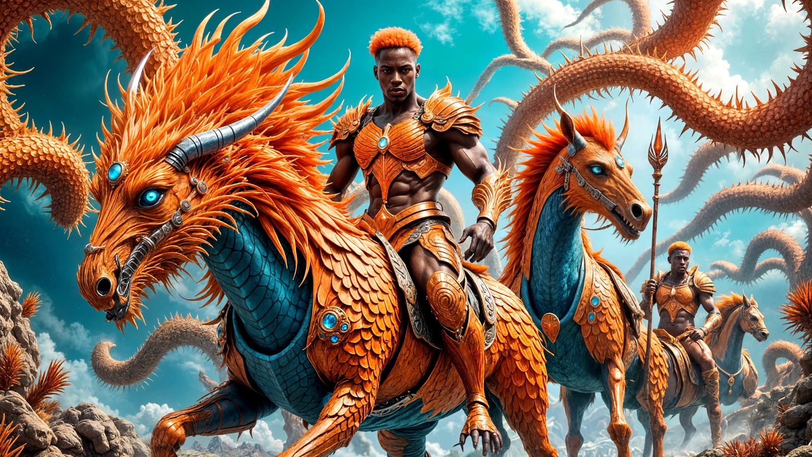 Warriors & Their Mounts...