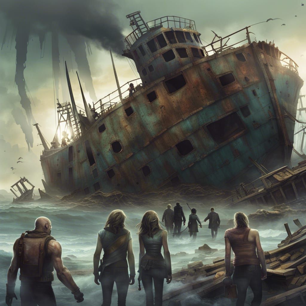Mutants Scavenge a Post-Apocalyptic Shipwreck