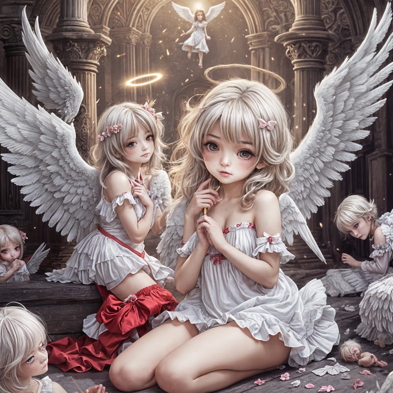 My Sweet Twin Angel Girls