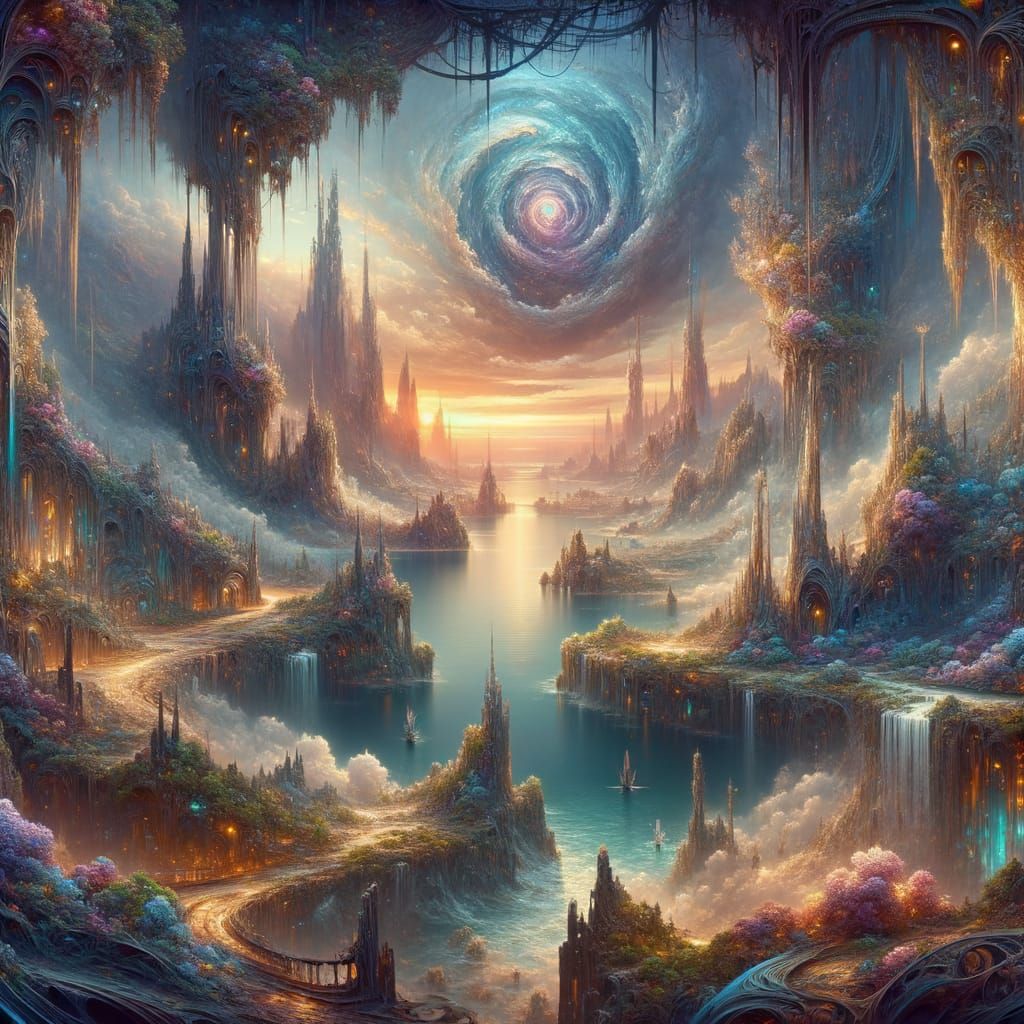 Fantastical Landscape of an Unseen Realm