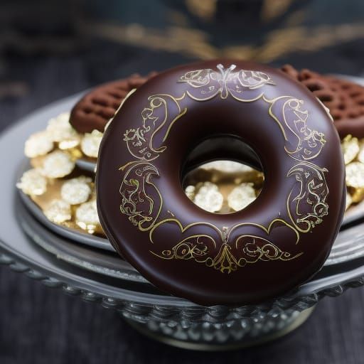 Dark Chocolate Diablo Donut: Anime Fantasy Ad