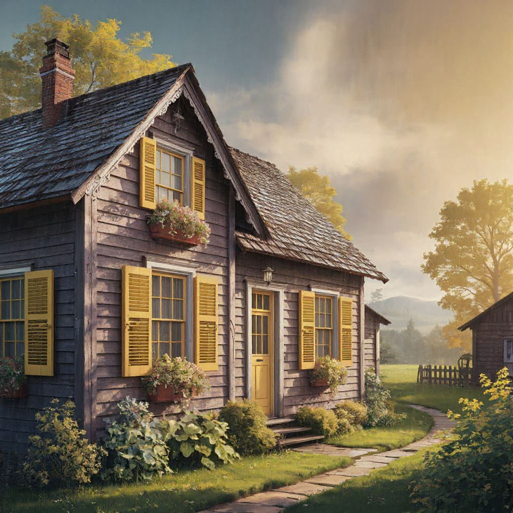 Charming Farmhouse Book Cover: Rural Romance