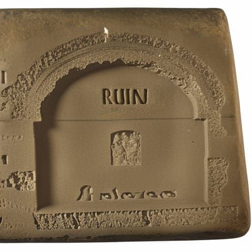 Engraved Ruined Abbey: 1930s Photography Style