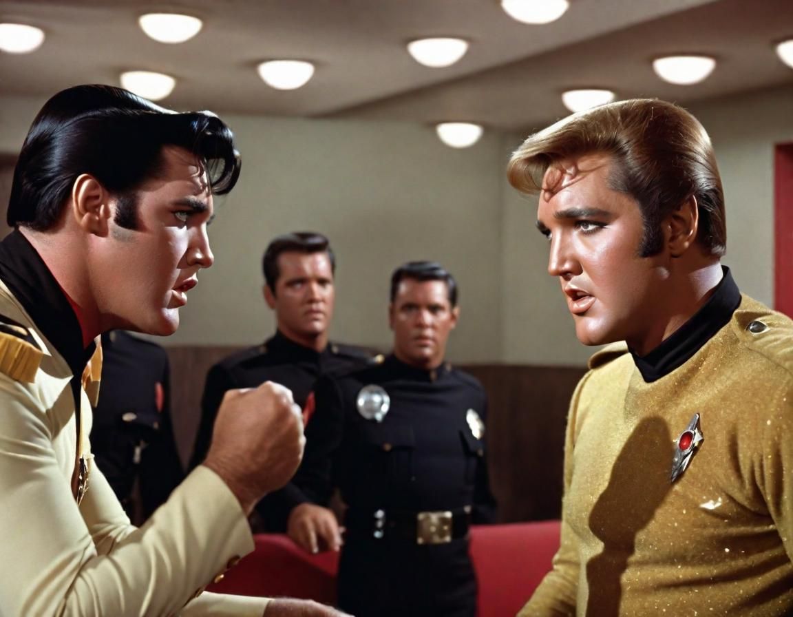Star Trek: The Musical -
Elvis Presley as Captain Kirk in "Star Trek: Double Trouble"