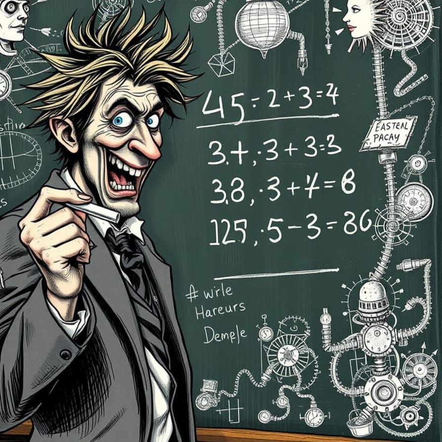 Frantic Mathematician in a Whirlwind of Mad Calculations