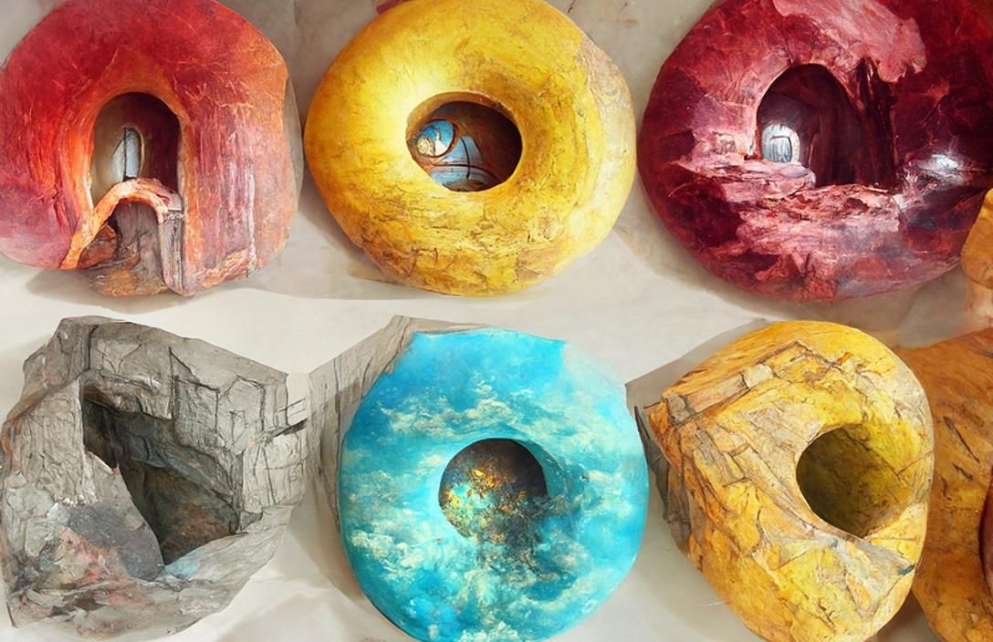 Epic Universe Portals in Animated Surreal Style