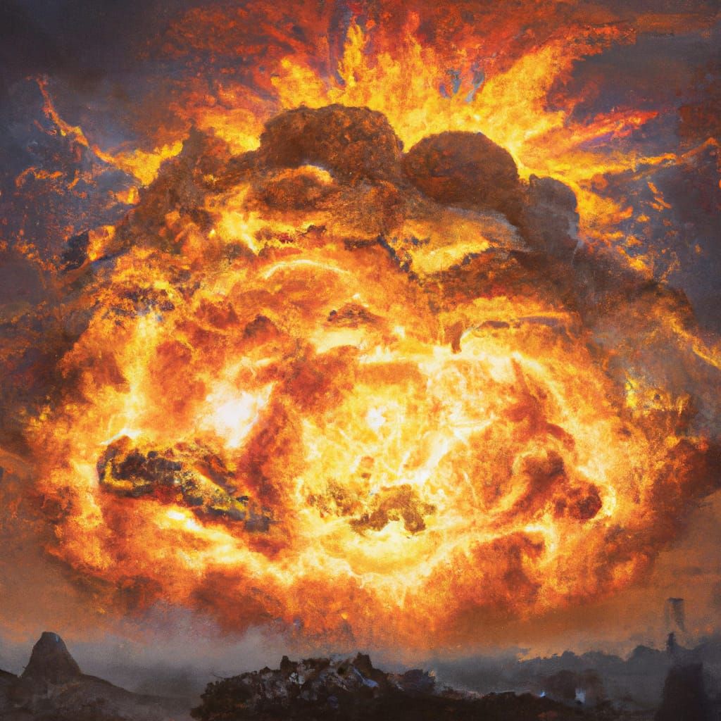 Epic Magmatic Explosion of Orcs in Hellfire War