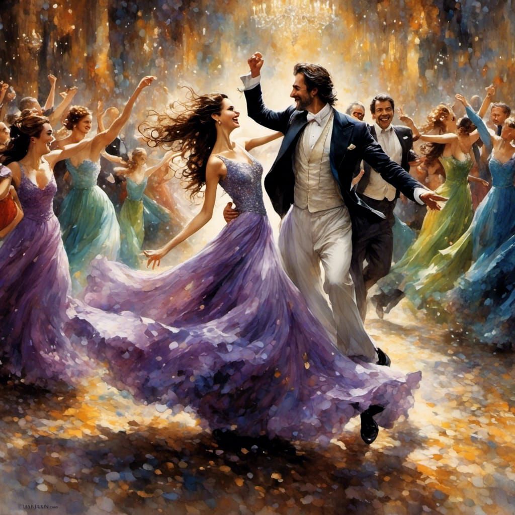 Joyful Dance of Happiness and Movement