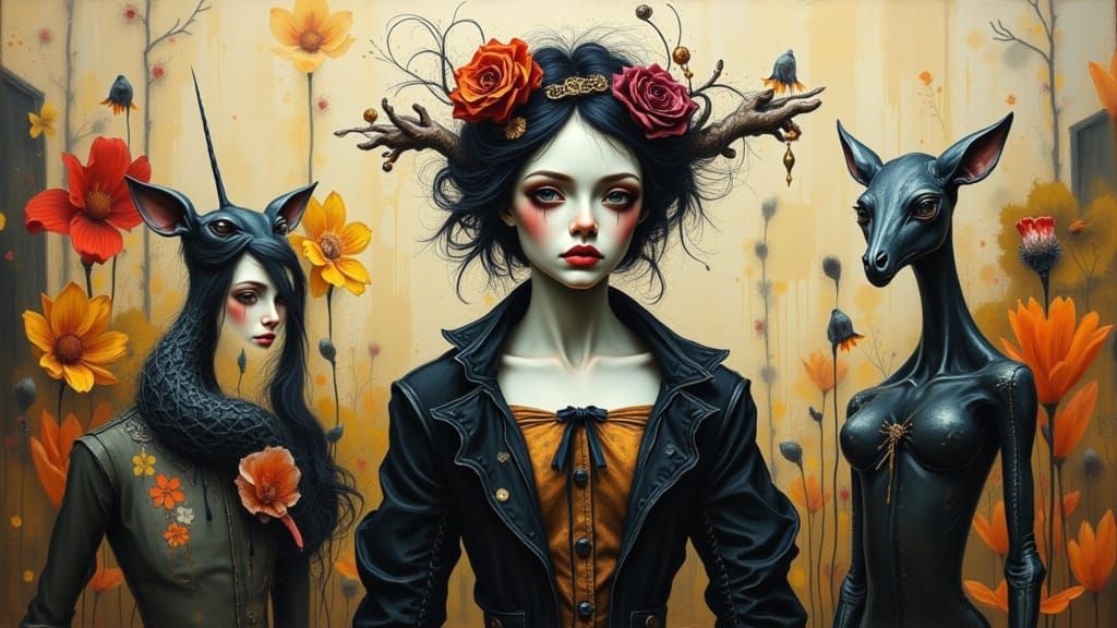 Ornate Figures on the Boulevard of Broken Dreams