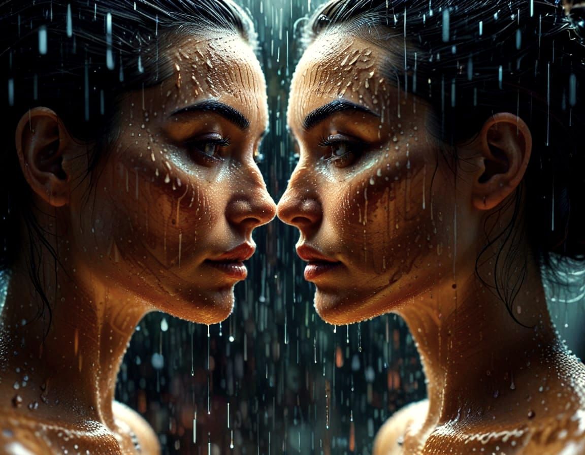 Mirror Images of Women in a Subverted Historical Scene