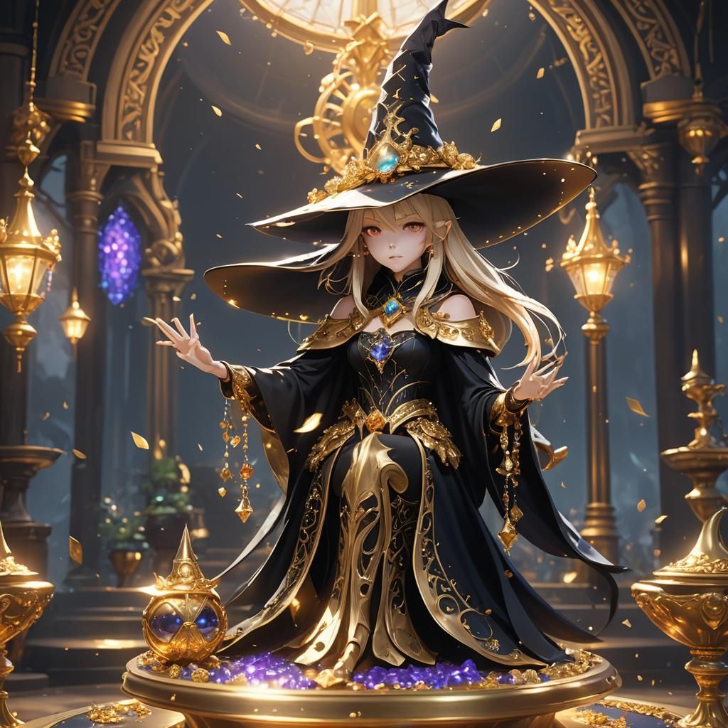 Luxurious Jeweled Witch Hat Concept Art