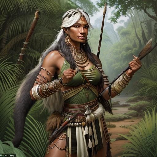 Hyperrealistic Sheena, Queen of the Jungle