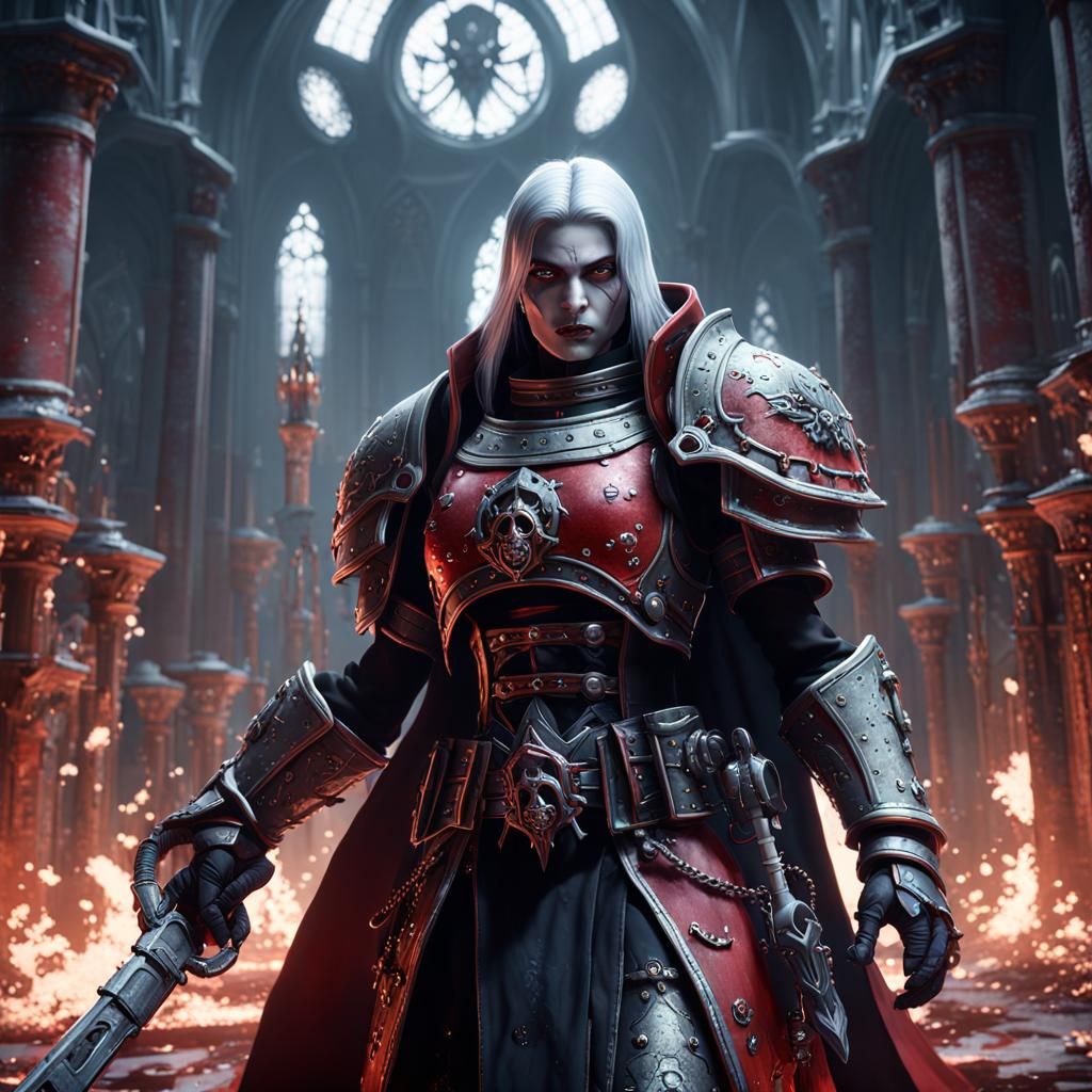 Crimson Adeptus Sororitas: Detailed Matte Painting