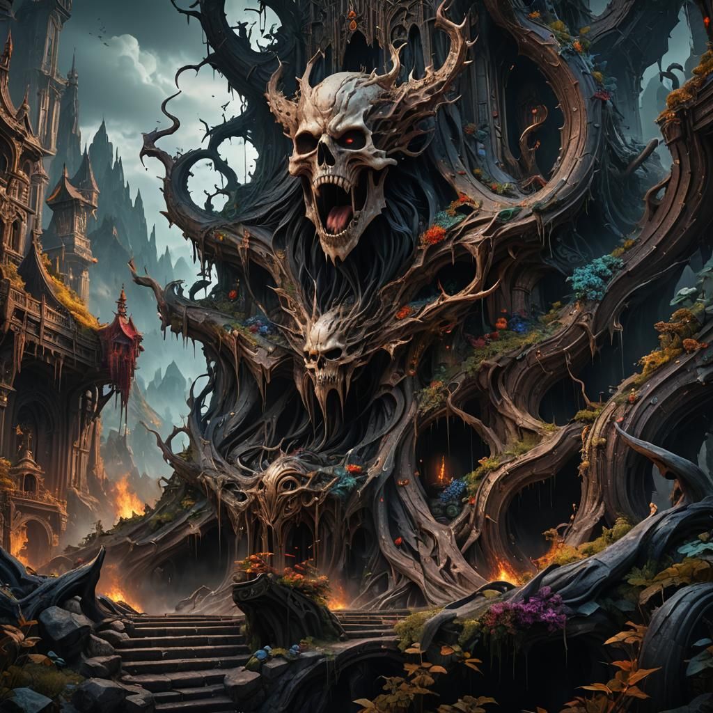 Fantastical Silent Scream Matte Painting