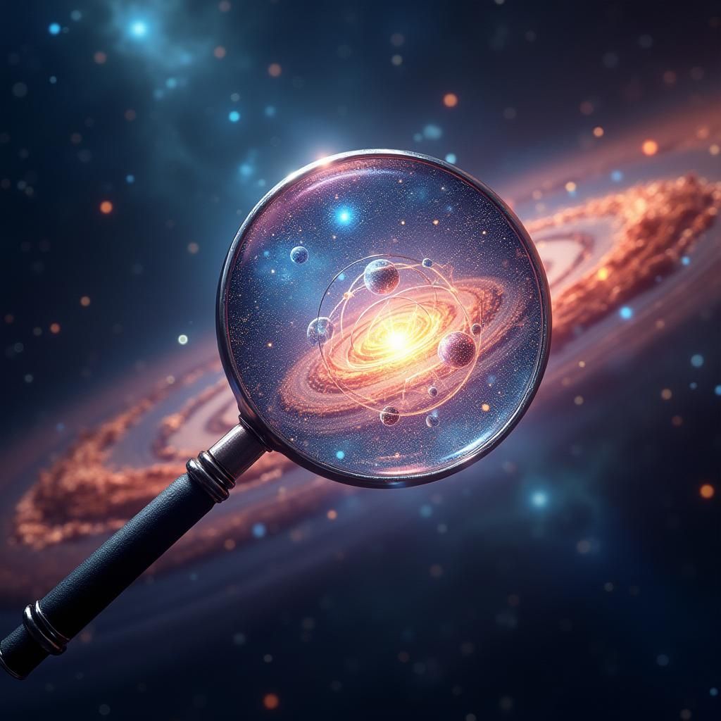 Gigantic Atom Bursts in Cosmic Matte Painting