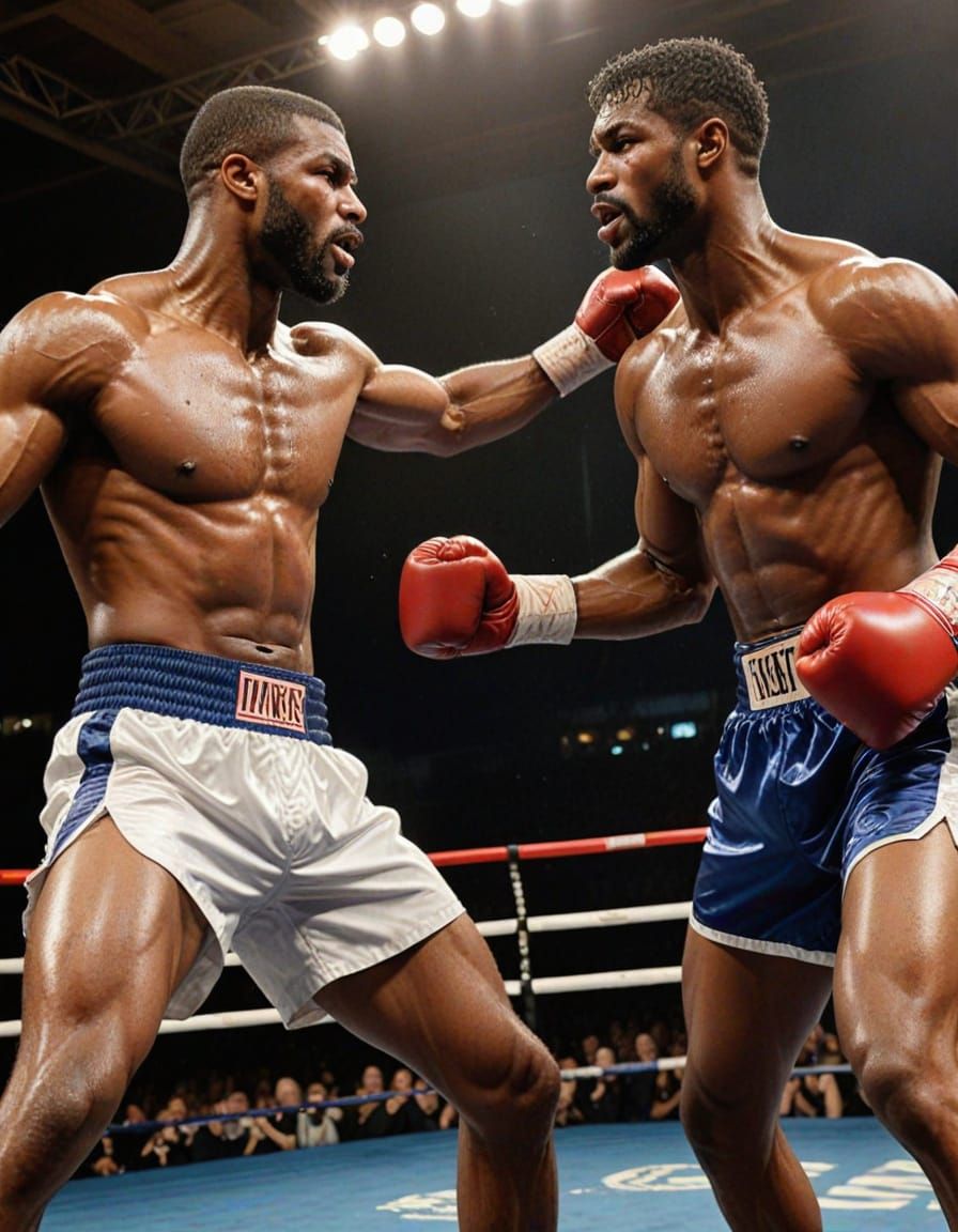 Rugged Boxers Clash in the Ring