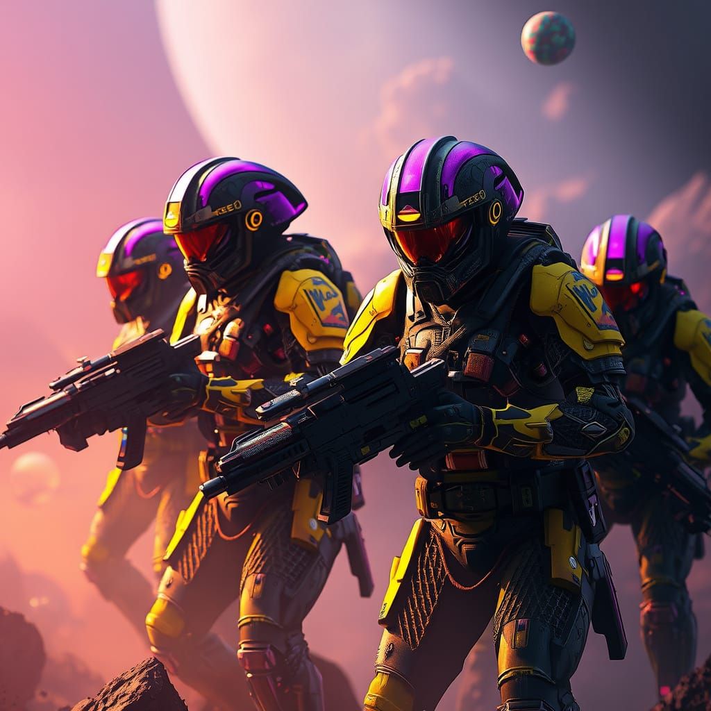 Dark Fantasy Space Commandos Masterpiece in 8K Resolution