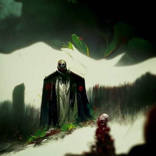 Sinister Salad in Dark Fantasy Style