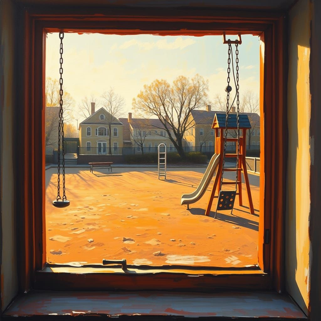 Golden Memories of Childhood Playgrounds