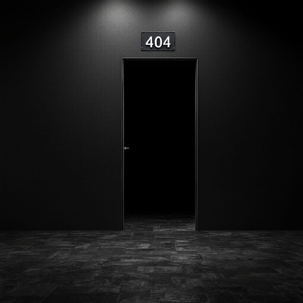 Dark Void Beyond the 404 Door