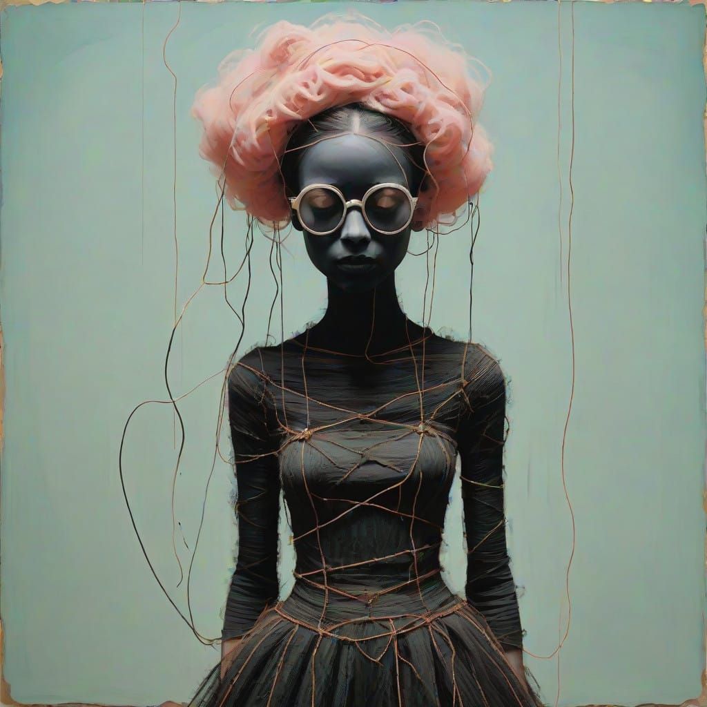 Wraithpunk Fauvist Spectral Landscapes in Fiery Rose Hues