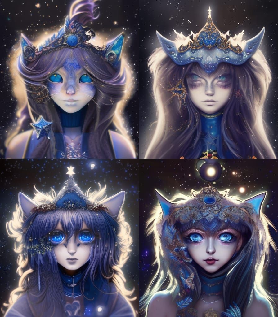 Magic Starry Catgirls