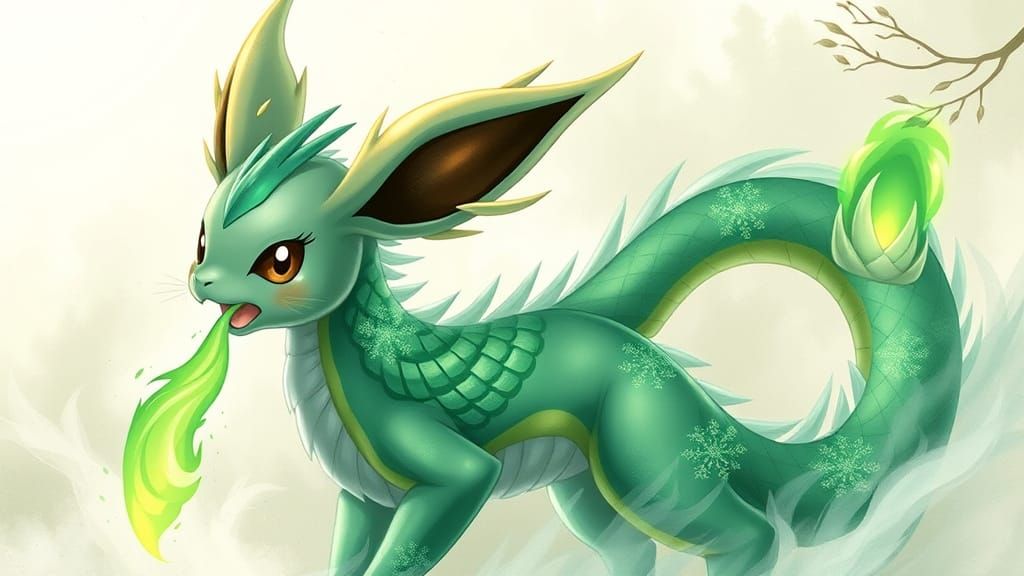 Eevee Transforms into Majestic Dragon-Type Pokémon in Jade I...