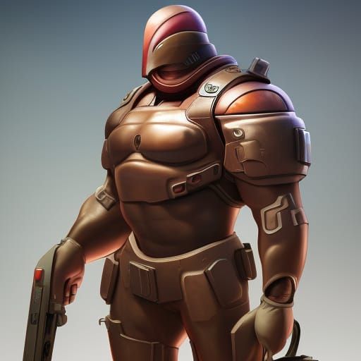 Juggernaut as PUBG Character, Digital Art