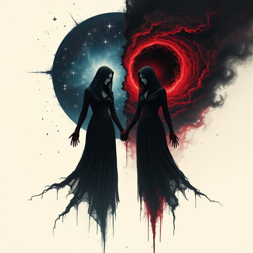 Figures Between Gothic Cosmos and Apocalyptic Vortex