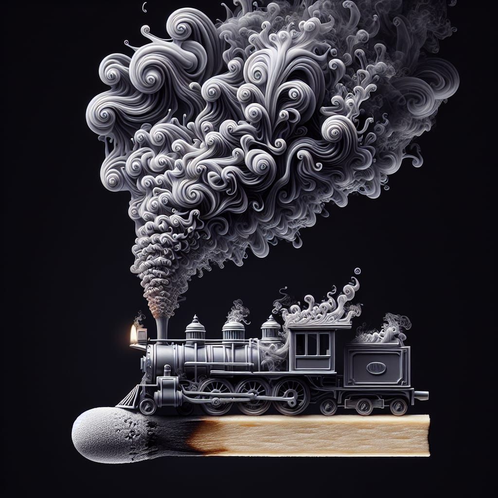 Igniting the Journey: Steam Dreams on a Matchstick