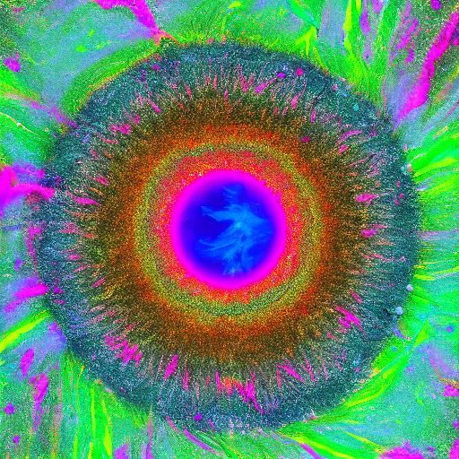 Bioluminescent Lizard Gazing at Moon in Surreal Oil Painting