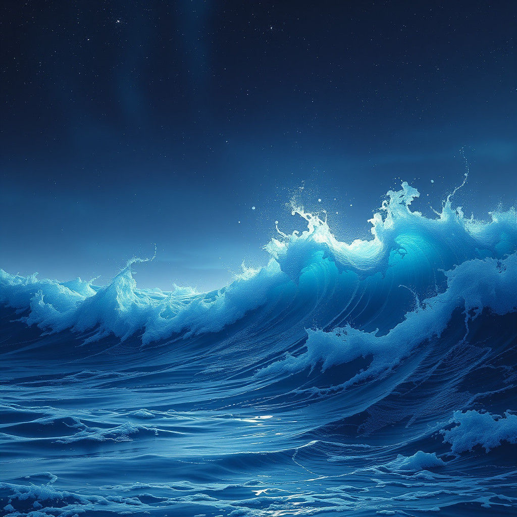 Surreal Seascape Matte Painting in Deep Color