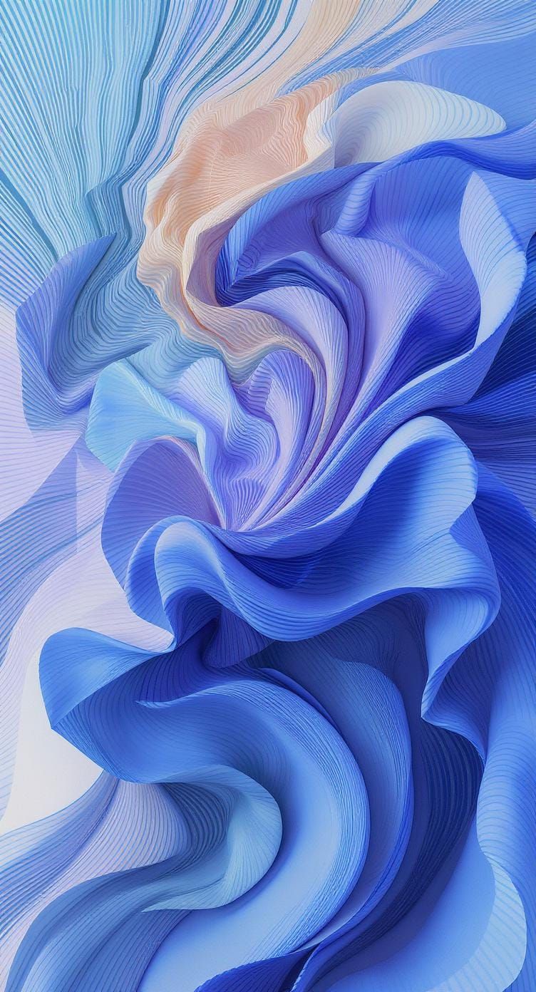 Blue Sequenced Motifs: Abstract Visual Processing