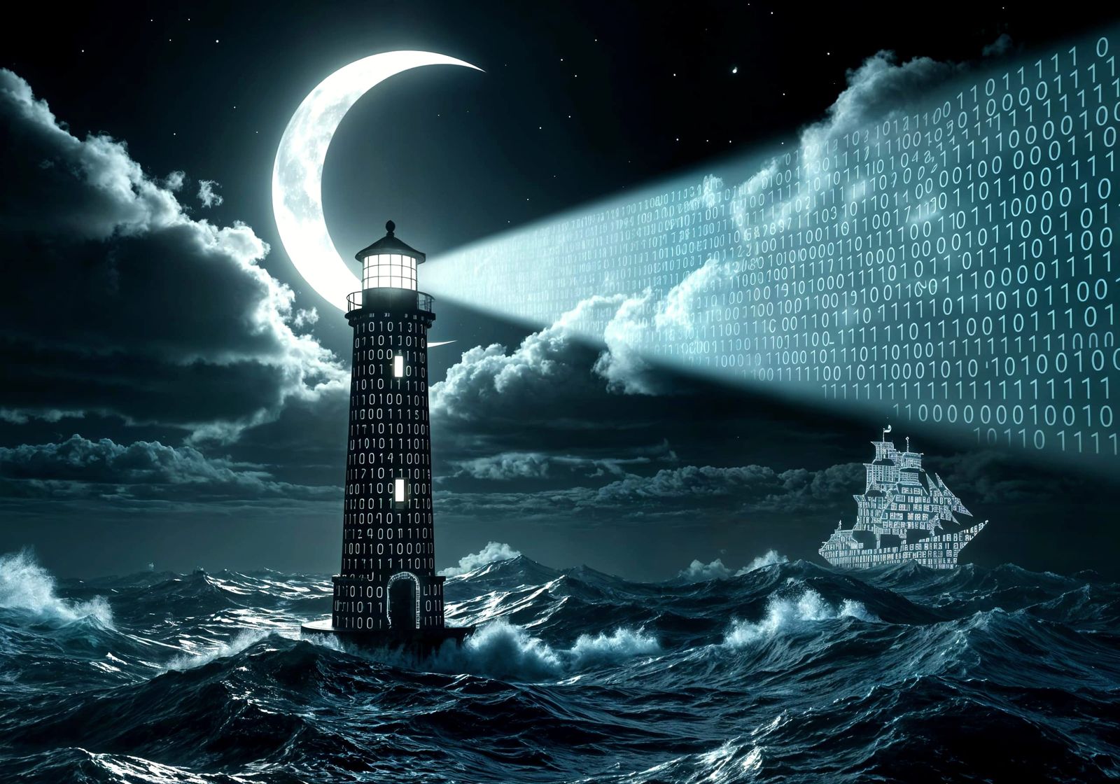 Binary Lighthouse Illuminates Digital Ocean