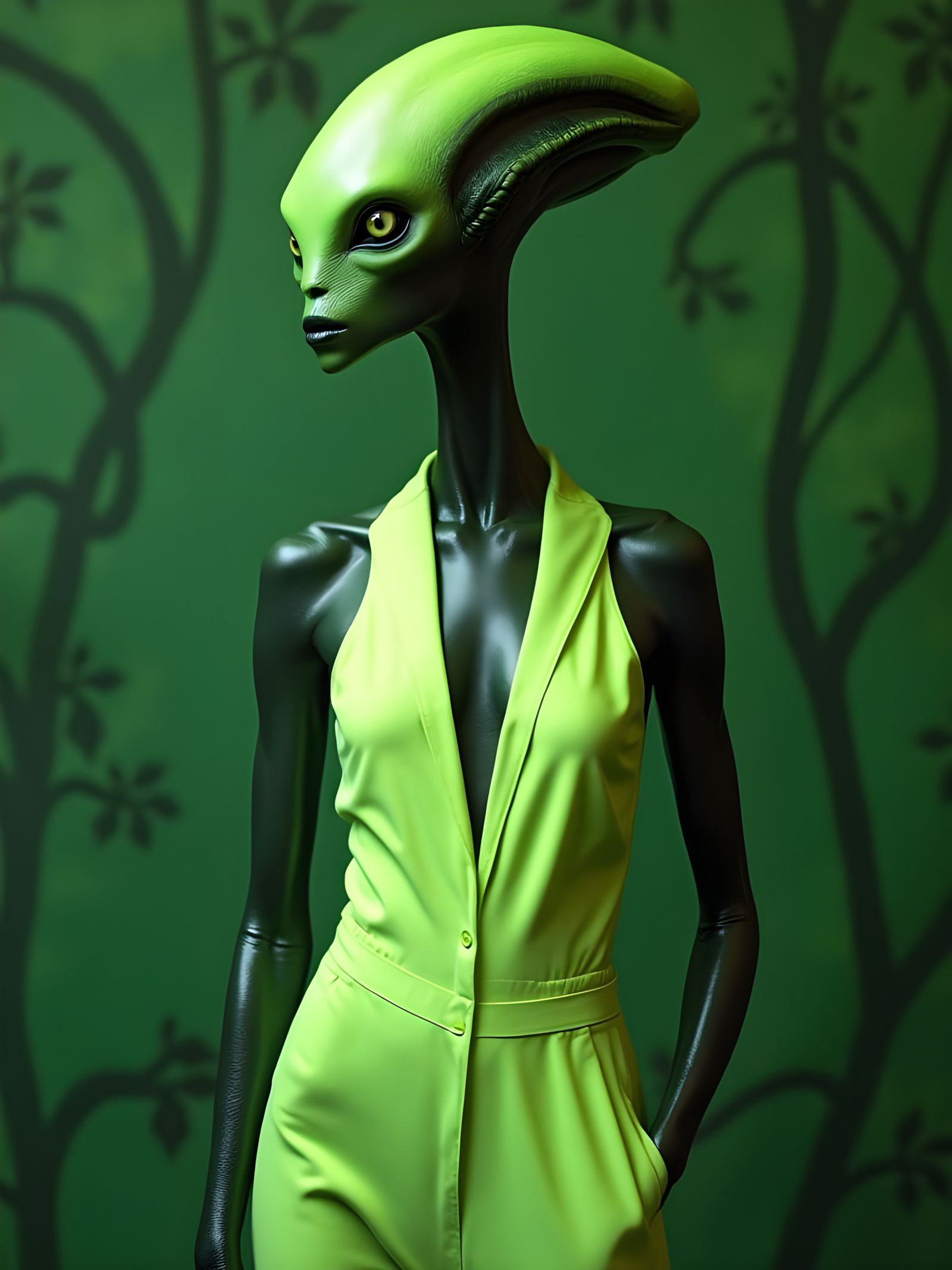 'Aliens of the Rainbow' Fashion Series: Green