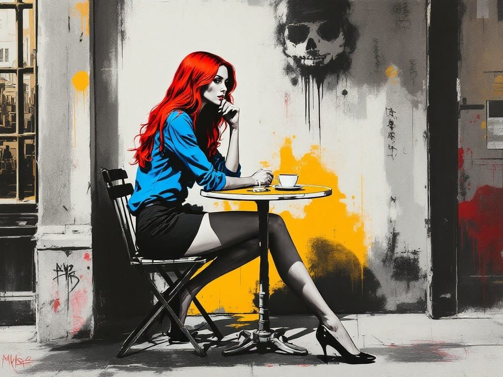 Urban Woman Confronts Gritty Street Art