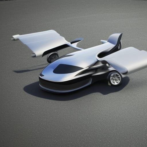 Futuristic Flying Car Concept