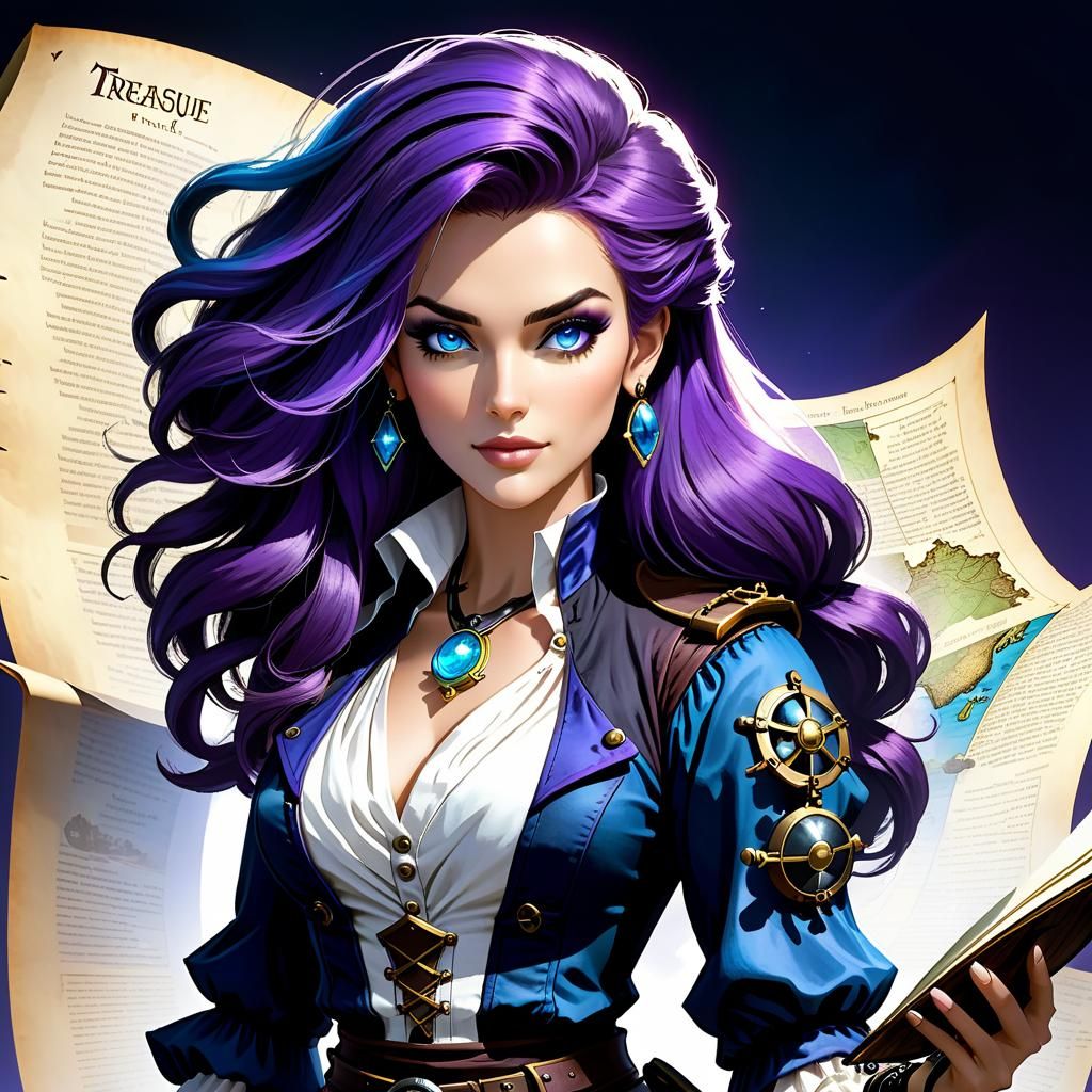 Steampunk Pirate Rogue in Treasure Planet Style