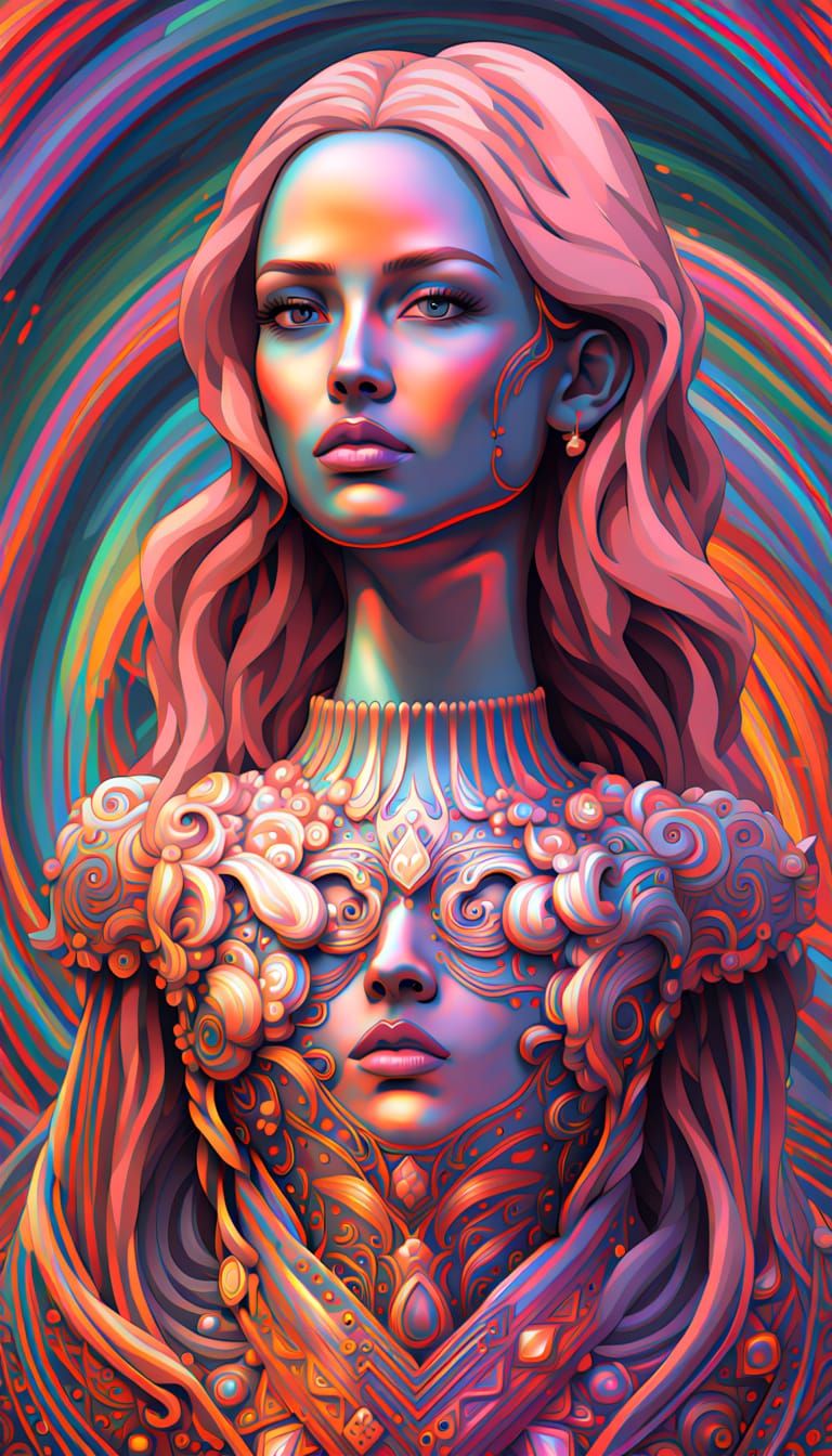 AI's Choice: Four Distinct Images of Beauty