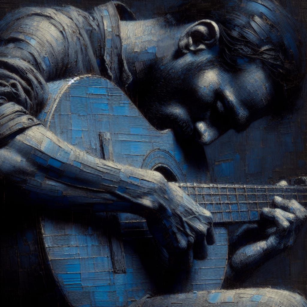 Consolation for the Blues. A Beat-up Guitar and them Old Wal...