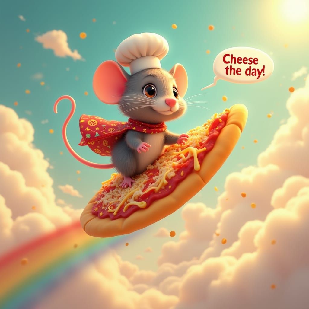 Mouse Chef Soars on Pizza in Pixar Style