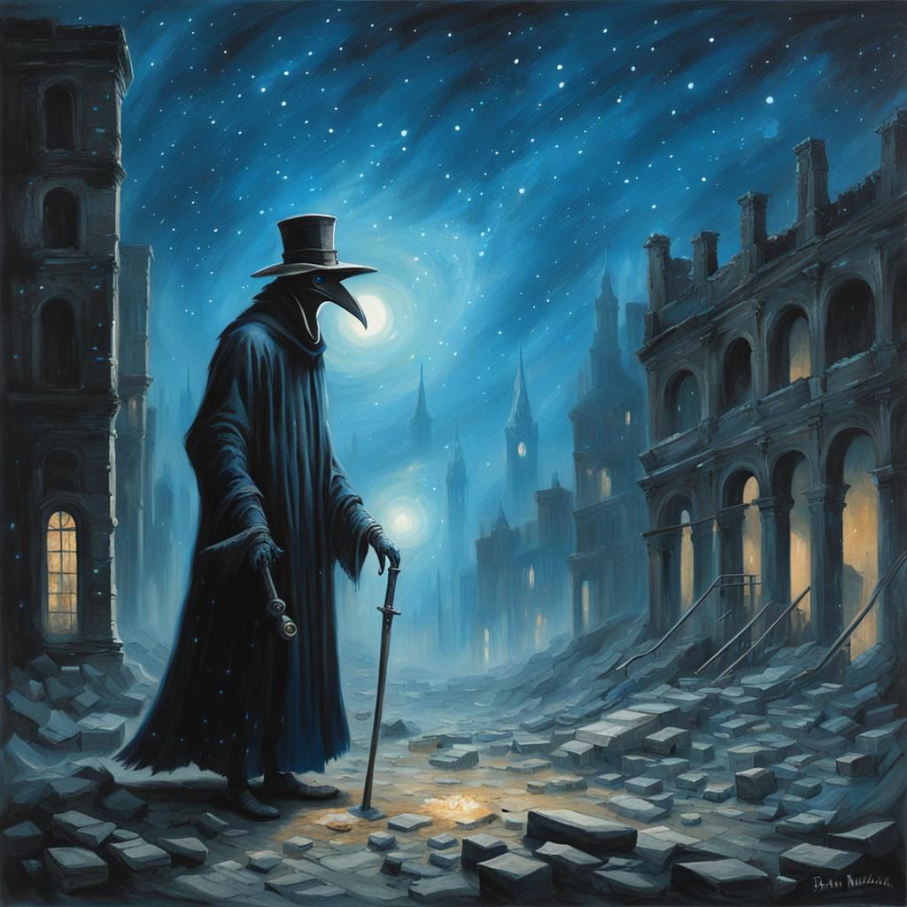 Plague Doctor. AI image prompt in my tutorials!