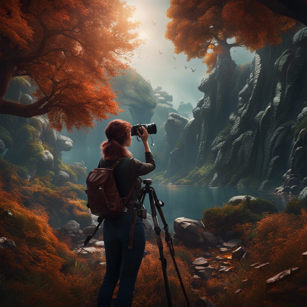 Female Photographer Captures Nature in Detailed Matte Painti...