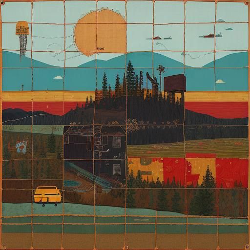 Surreal Textures in Brown: A Stålenhag-esque Vision