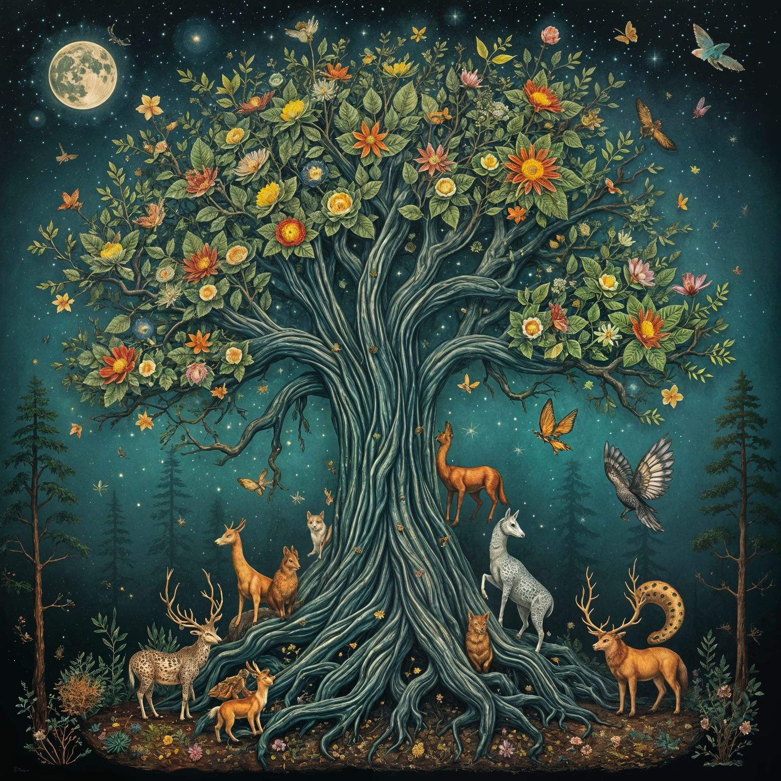 Ancient Tree Radiates Whimsical Beauty